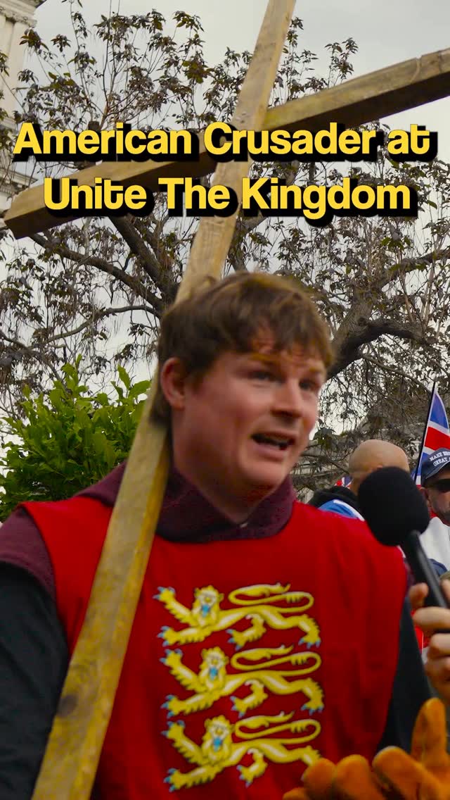 American crusader at Unite The Kingdom